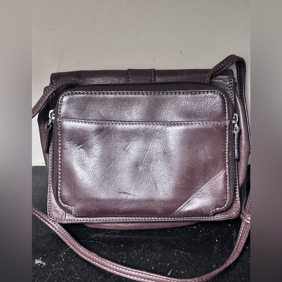 Fossil Brown Leather Crossbody Purse - Picture 2 of 7